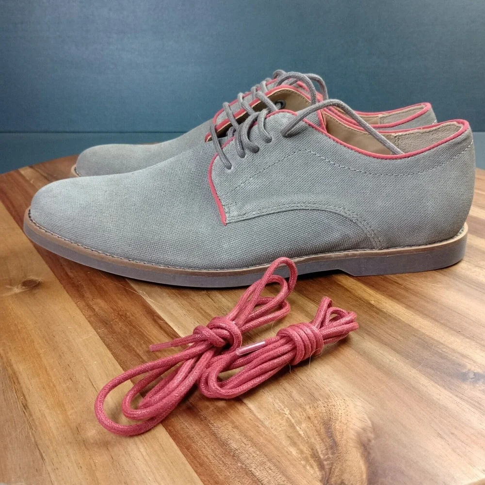 Sebago Norwich Oxfords Mens Shoes Sz 9‎ M Taupe Bison Leather Suede B810308
